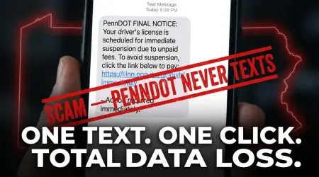 PennDOT Text Scam Alert: Fake Messages & What You Should Do