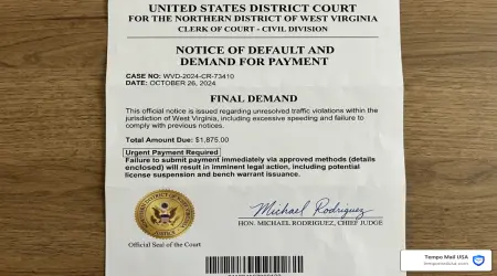 Judge Michael Rodriguez WV Scam Warning