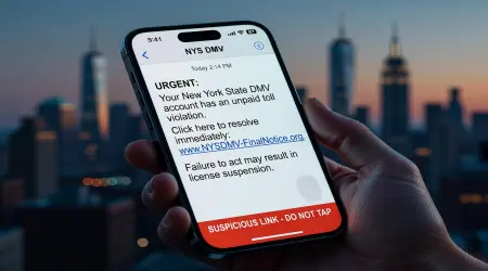 NYS DMV Scam Text: 170 Reports in Rochester, Albany & Buffalo Alone