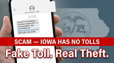 Iowa DOT Scam Text Alert: Fake Messages & How to Stay Safe