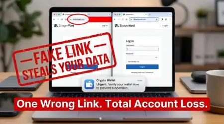 StreamYard Scam? Fake Links, Crypto Theft & Billing Traps Explained