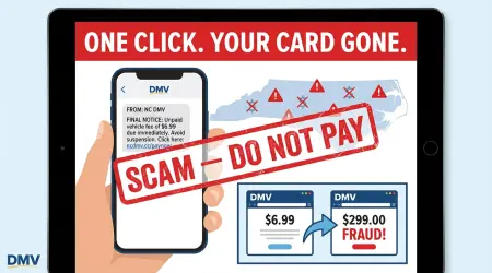 NC DMV Scam Text: “Final Notice” Trap Targeting Drivers
