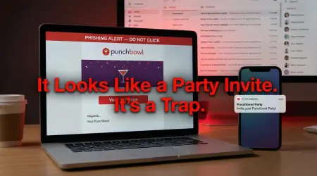 Punchbowl Invitation Scam: Fake Party Invites Stealing Your Data
