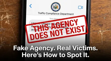 Traffic Compliance Department Scam: That Agency Doesn't Exist