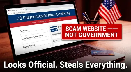 uspassportandvisa.org Scam: Fake Passport Site Stealing Your Data