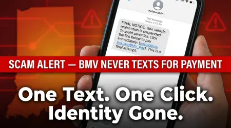 Indiana BMV Text Scam: Fake Messages & How to Stay Safe