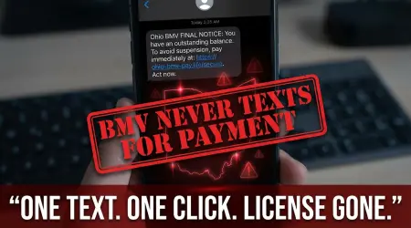 Ohio BMV Scam Text Alert: Fake Messages & How to Stay Safe