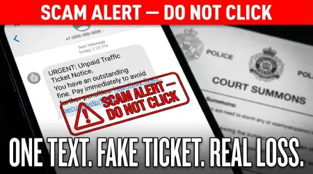 Traffic Citation Text Scam: Fake Ticket Messages & How to Spot Them