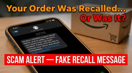 Amazon Recall Scam Alert: Fake Texts Stealing Accounts Right Now