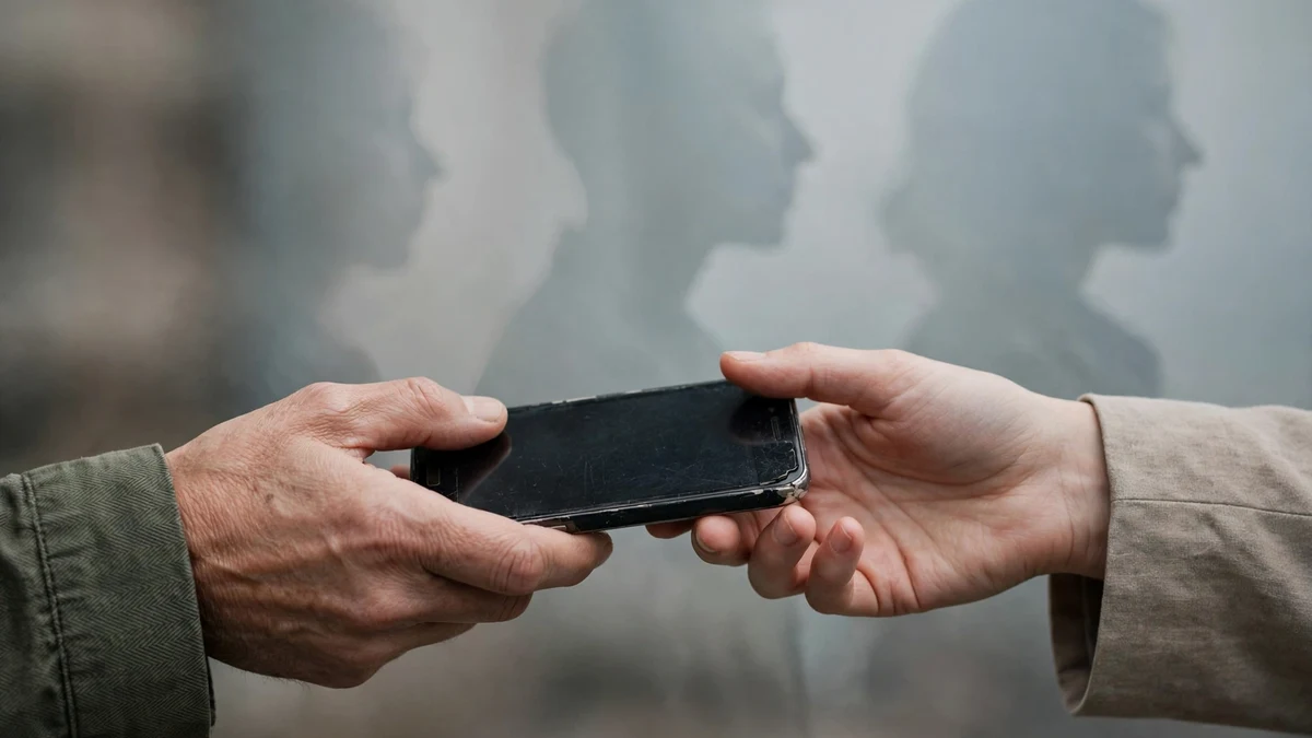 A second-hand phone changing hands — a recycled number can carry the previous owner's dating history with it