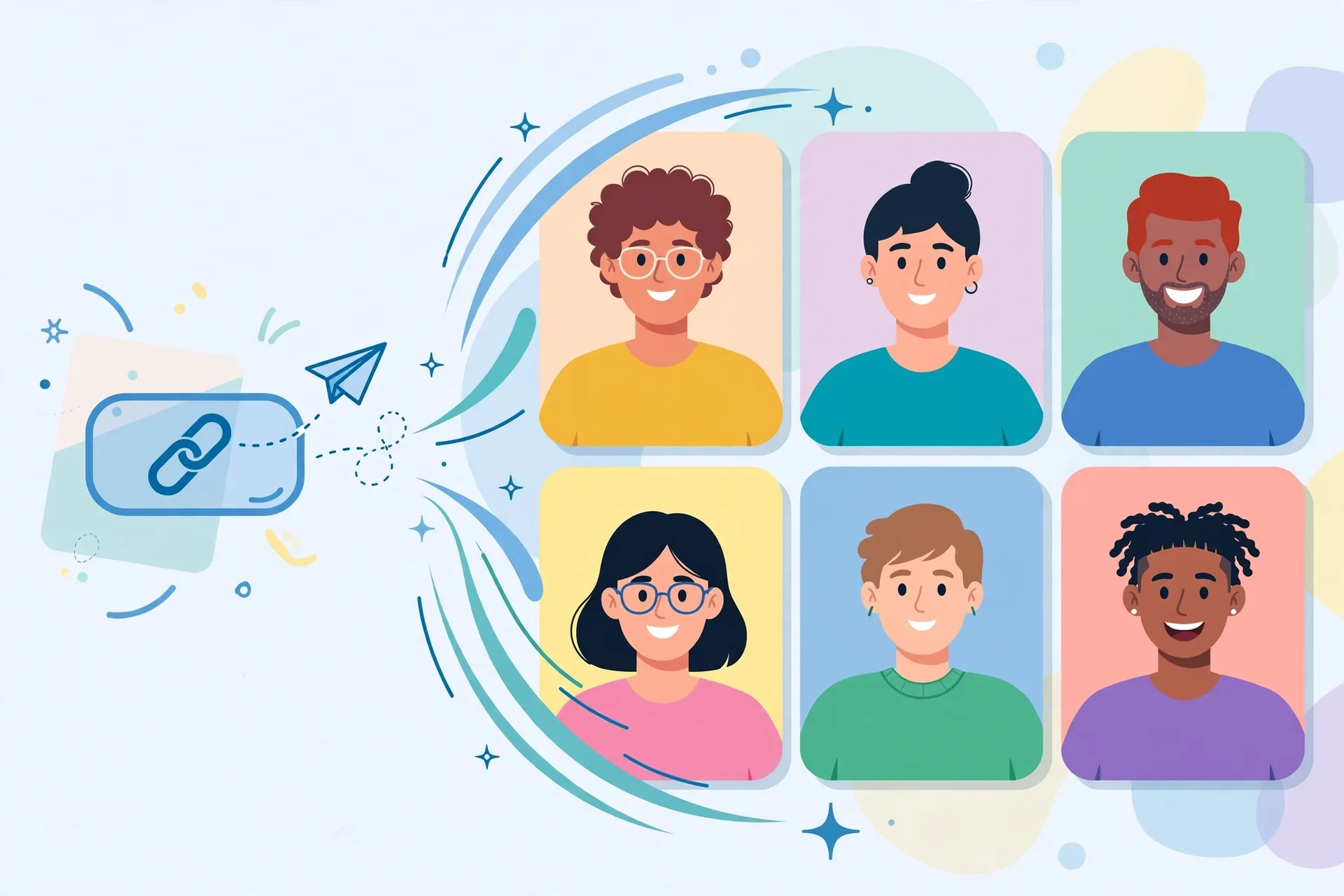 A meeting join link opening directly into a video call without any account signup step