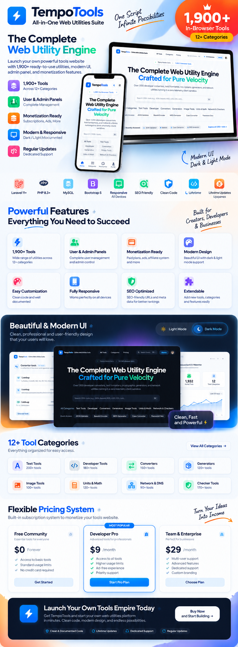 TempoTools - All-in-One Web Utilities Suite