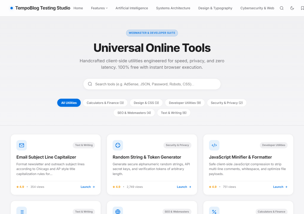TempoBlog – Modern WordPress Editorial Theme — Interface Screenshot 3