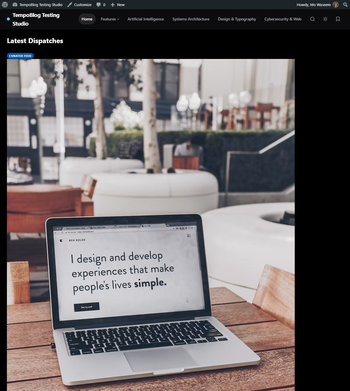 TempoBlog – Modern WordPress Editorial Theme — Interface Screenshot 6