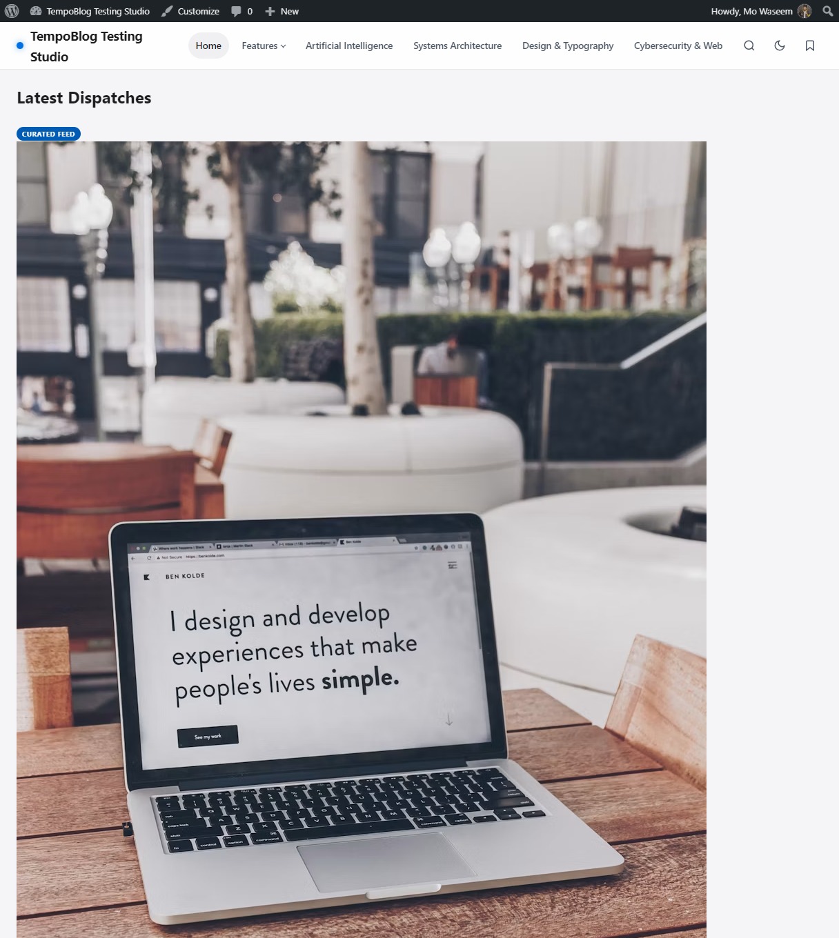 TempoBlog – Modern WordPress Editorial Theme — Interface Screenshot 11