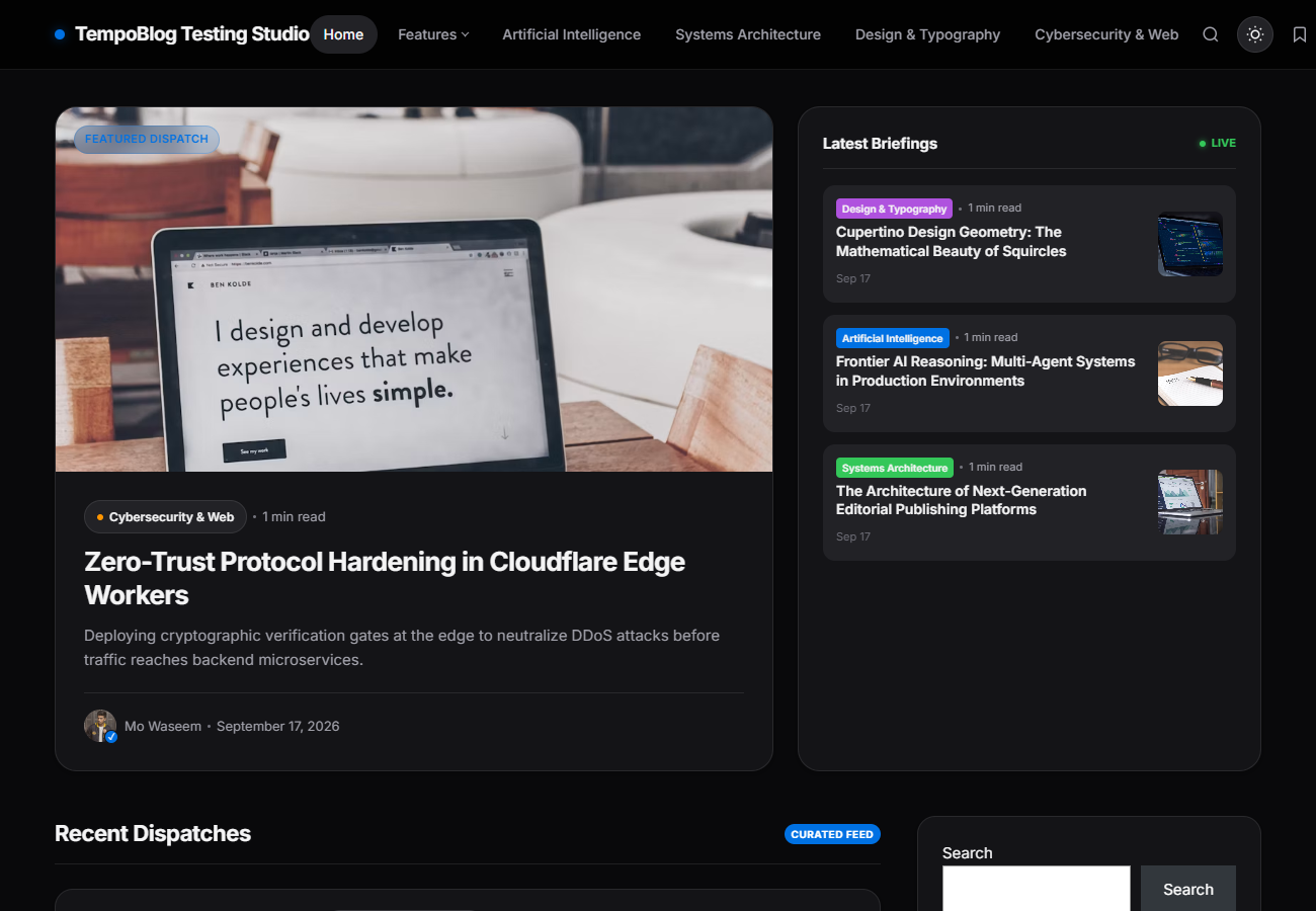 TempoBlog – Modern WordPress Editorial Theme — Interface Screenshot 13