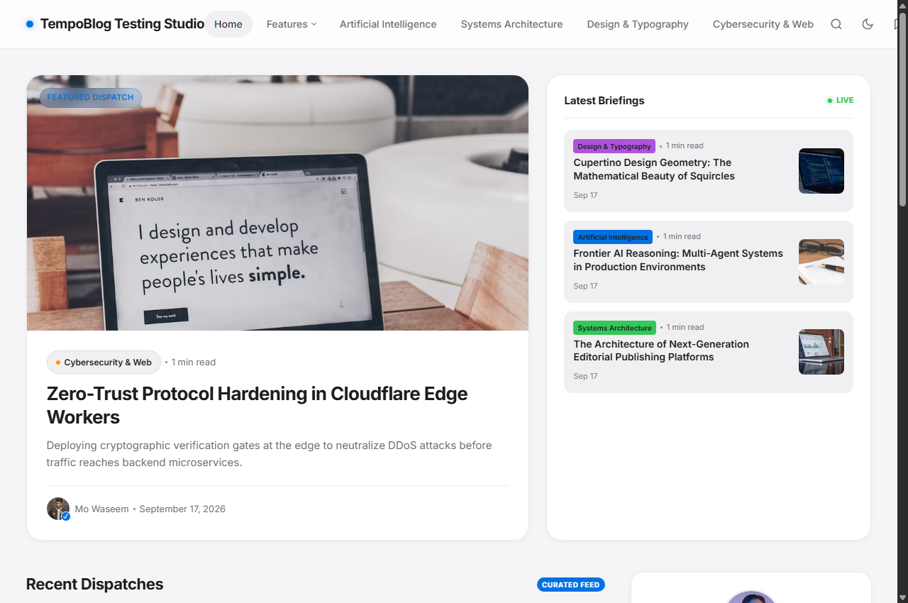 TempoBlog – Modern WordPress Editorial Theme — Interface Screenshot 12