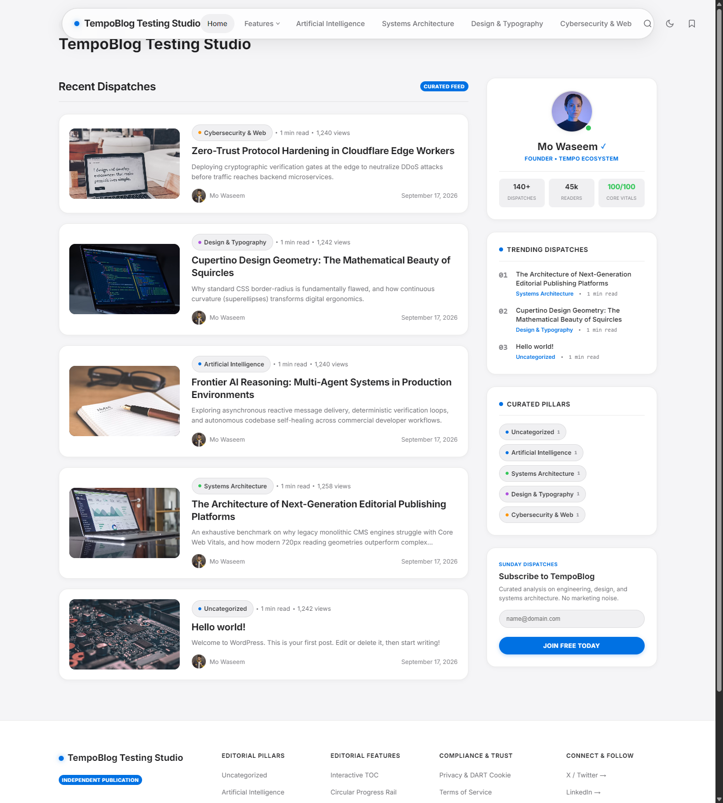 TempoBlog – Modern WordPress Editorial Theme — Interface Screenshot 15