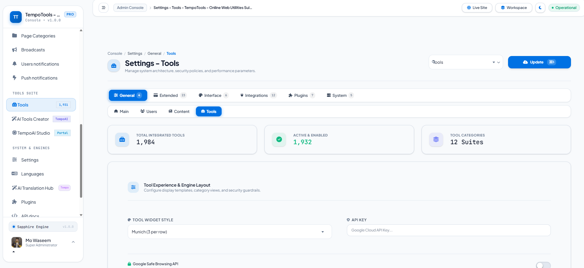 TempoTools – All-in-One Web Tools PHP Script — Interface Screenshot 7