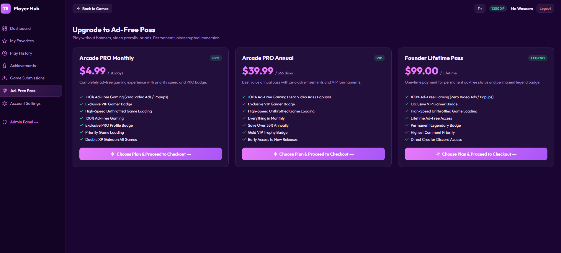 TempoArcade – 30,000+ Games PHP Script | Automated Online Game Portal — Interface Screenshot 2