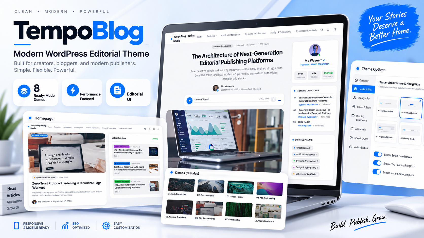 TempoBlog – Modern WordPress Editorial Theme